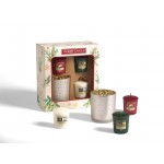 Yankee Candle Magical Christmas Set Cadou 3 lumanari Votive si suport lumanare Yankee Candle Magical Christmas Set Cadou 3 lumanari Votive si suport lumanare